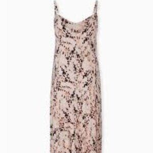 Torrid Leopard Blush Pink Maxi Jersey Trapeze Dress Plus 3x